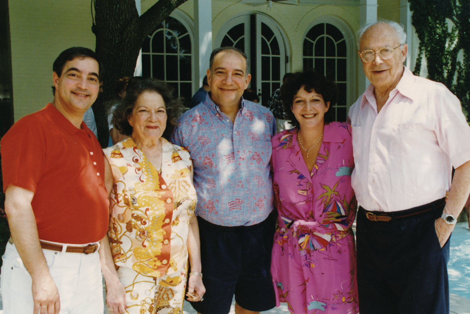 Robert Strauss and his family